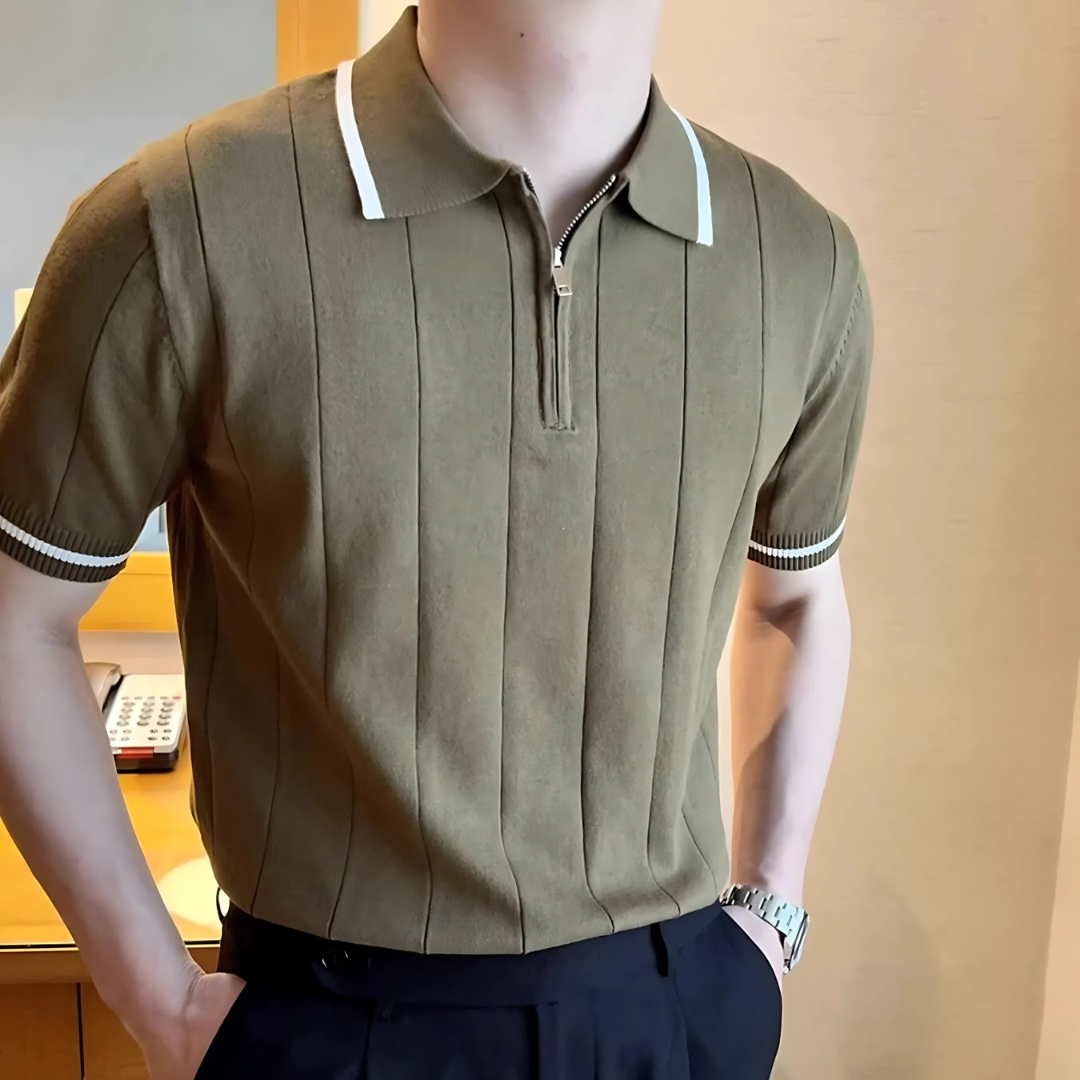 The Modena Zip Polo